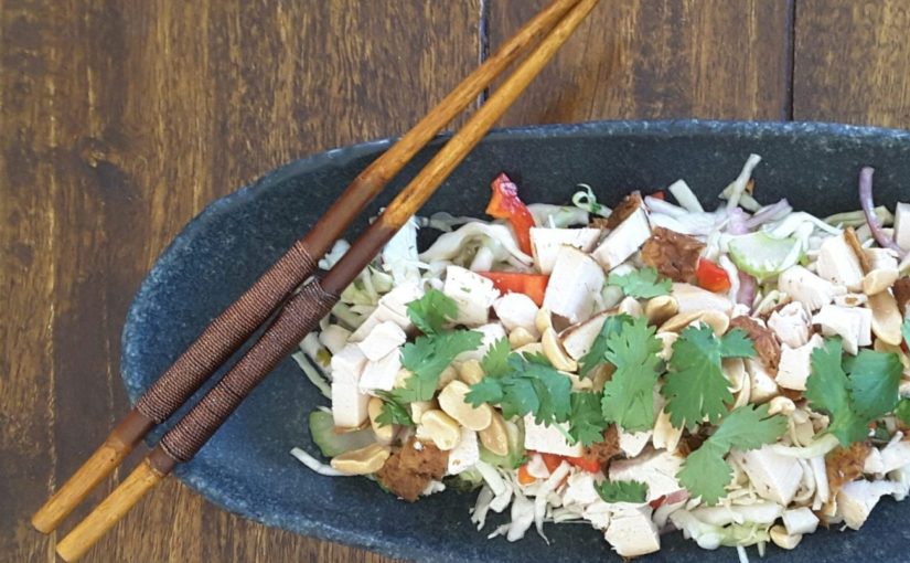 Low Carb Asian Slaw with Chicken