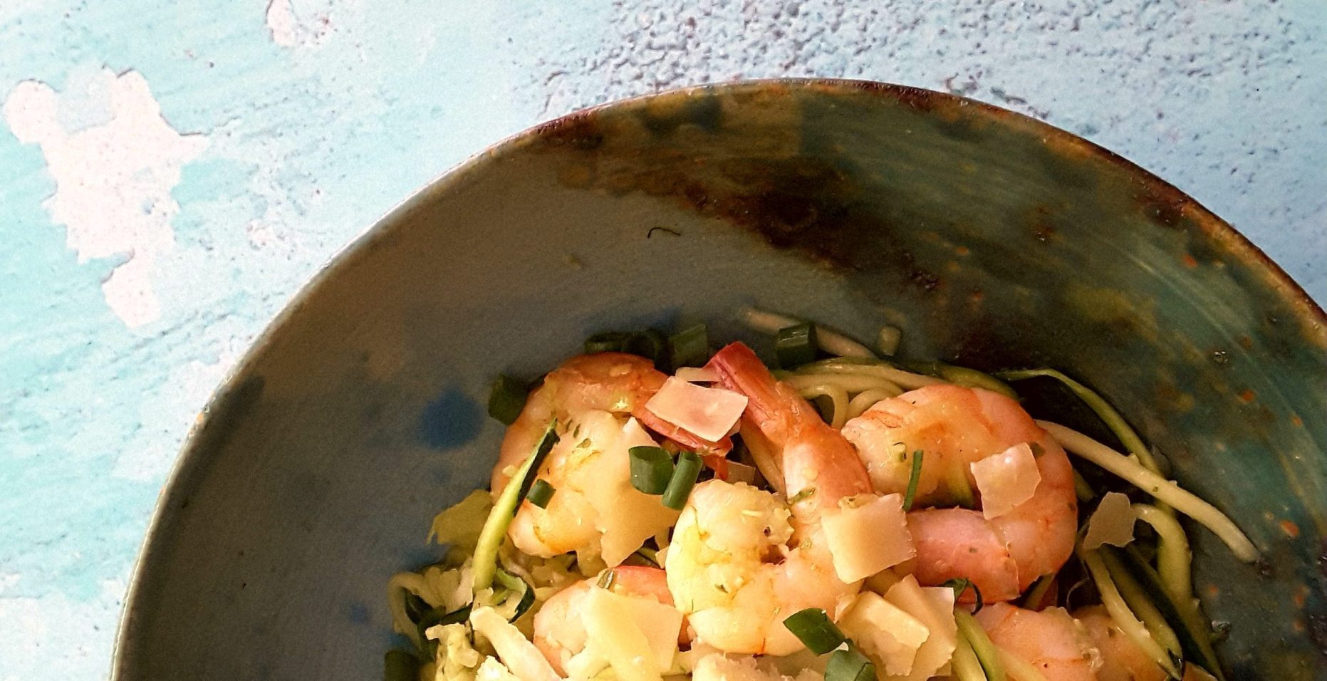 Prawn and Parmesan Zoodles