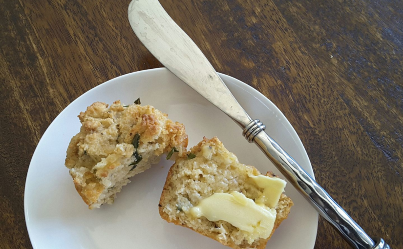 Low Carb Cheese and Chive Muffins