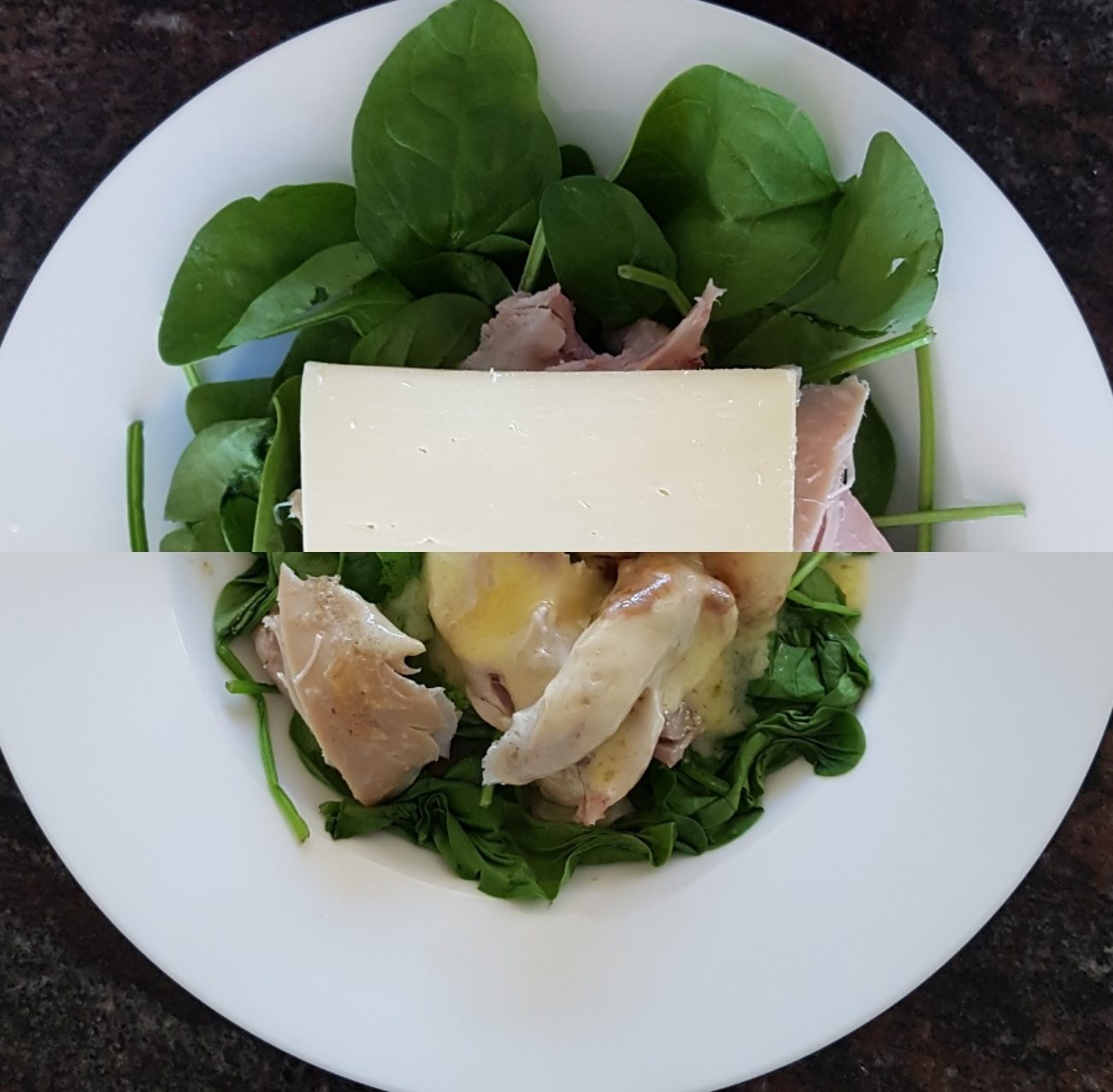 Instant Chicken, Spinach and Mushroom Food Bowl