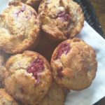 Low Carb Raspberry and Macadamia Muffins