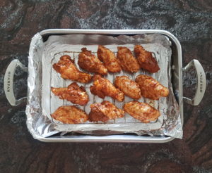 Ensure wings arent touching each other on the baking rack