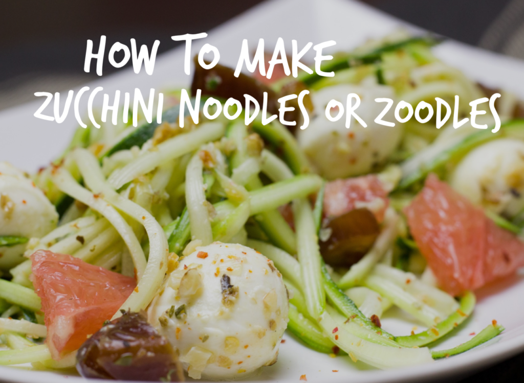 Cooking with Zucchini noodles or zoodles