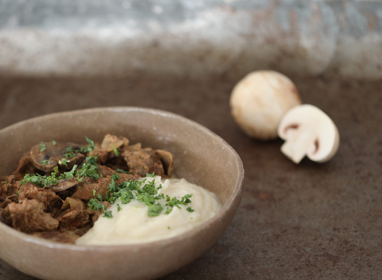 Low Carb Slow Cooker Beef Stroganoff