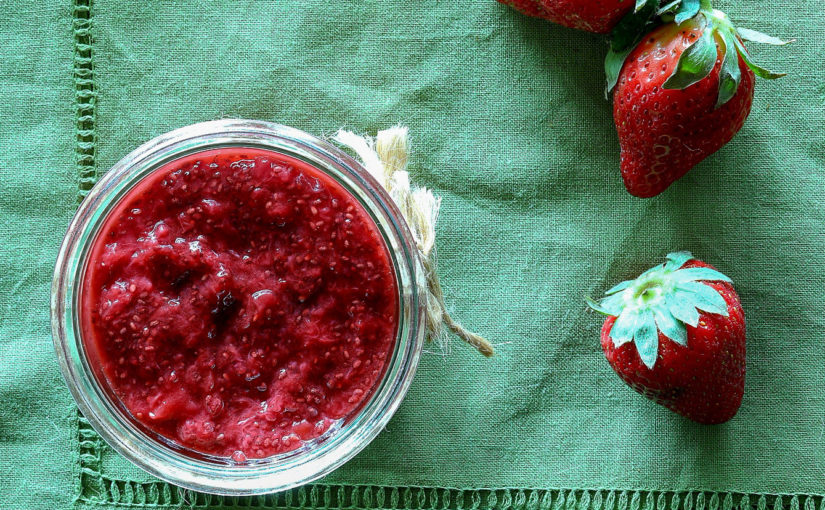 Sugar Free Strawberry Chia Jam Spread