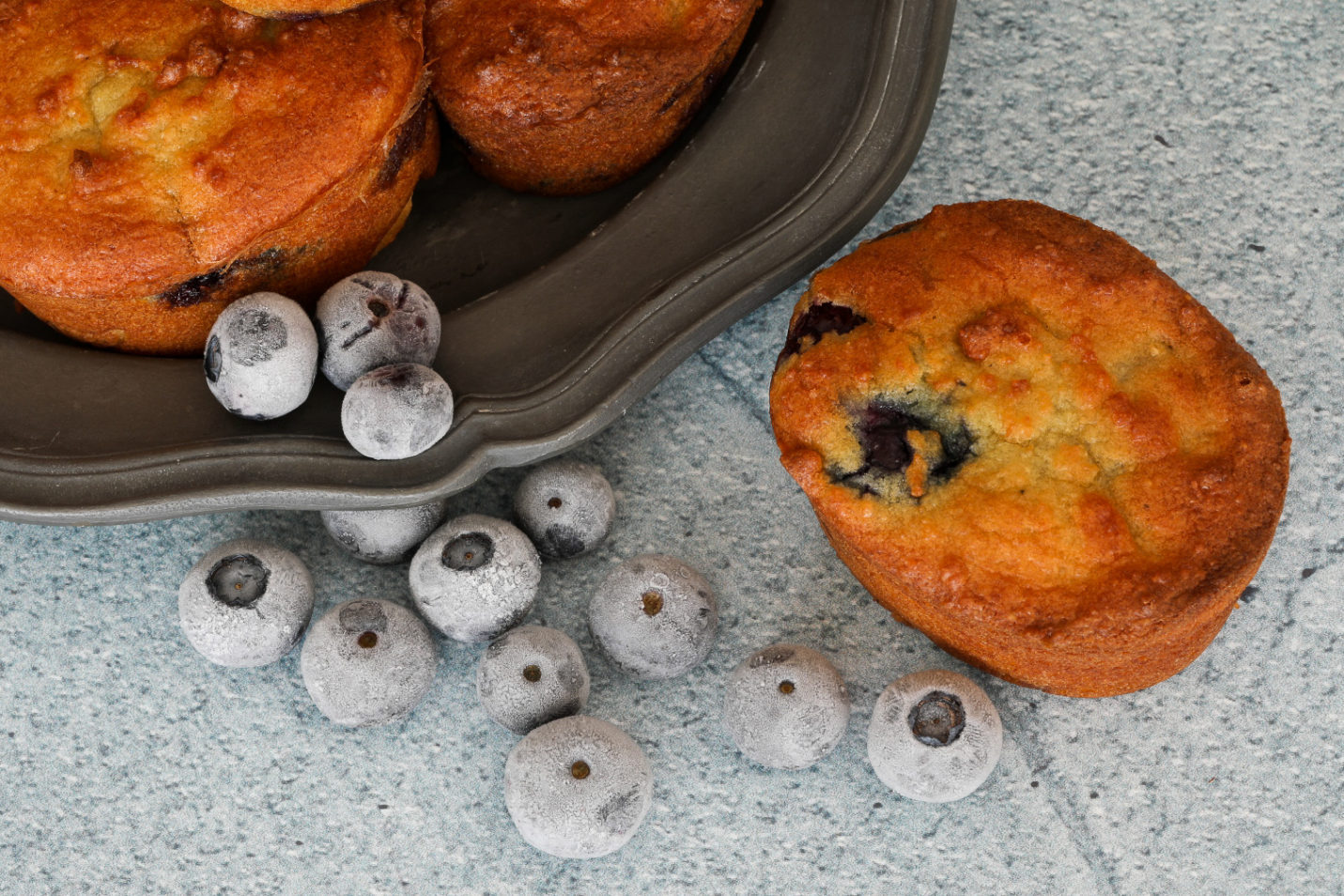 Sugar Free Blueberry Cream Cheese Muffins