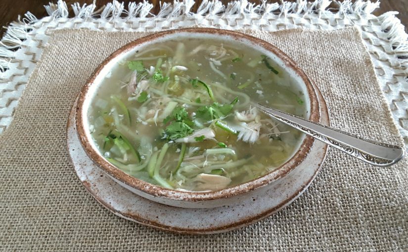 Healthy Chicken Zoodle Soup