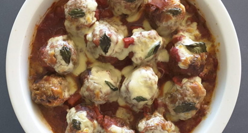 Low Carb Baked Italian Meatballs