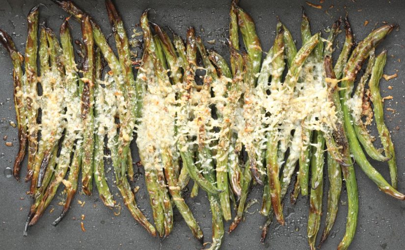 Oven Roasted Beans with Parmesan