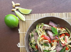 Asian Beef Zoodle Salad