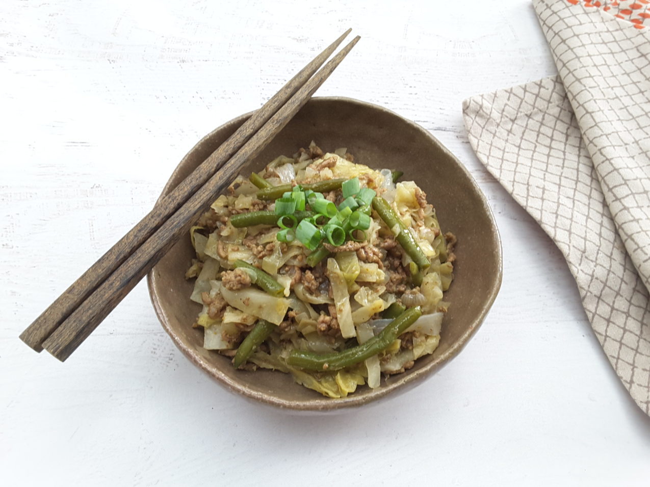 Beef and Cabbage Chow Mein