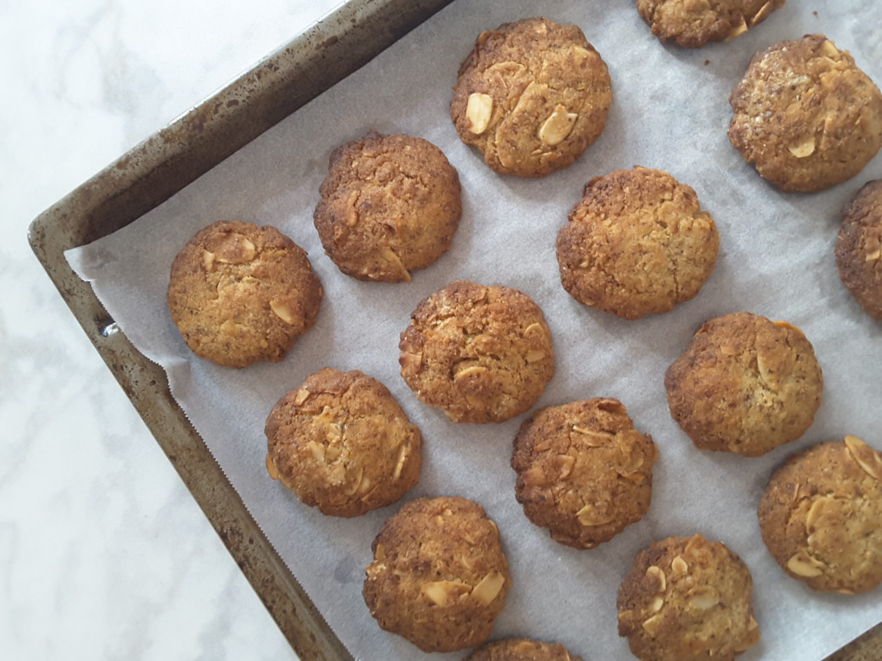 Low Carb Anzac Biscuits Ketohh Keto Coconut Almond Cookies
