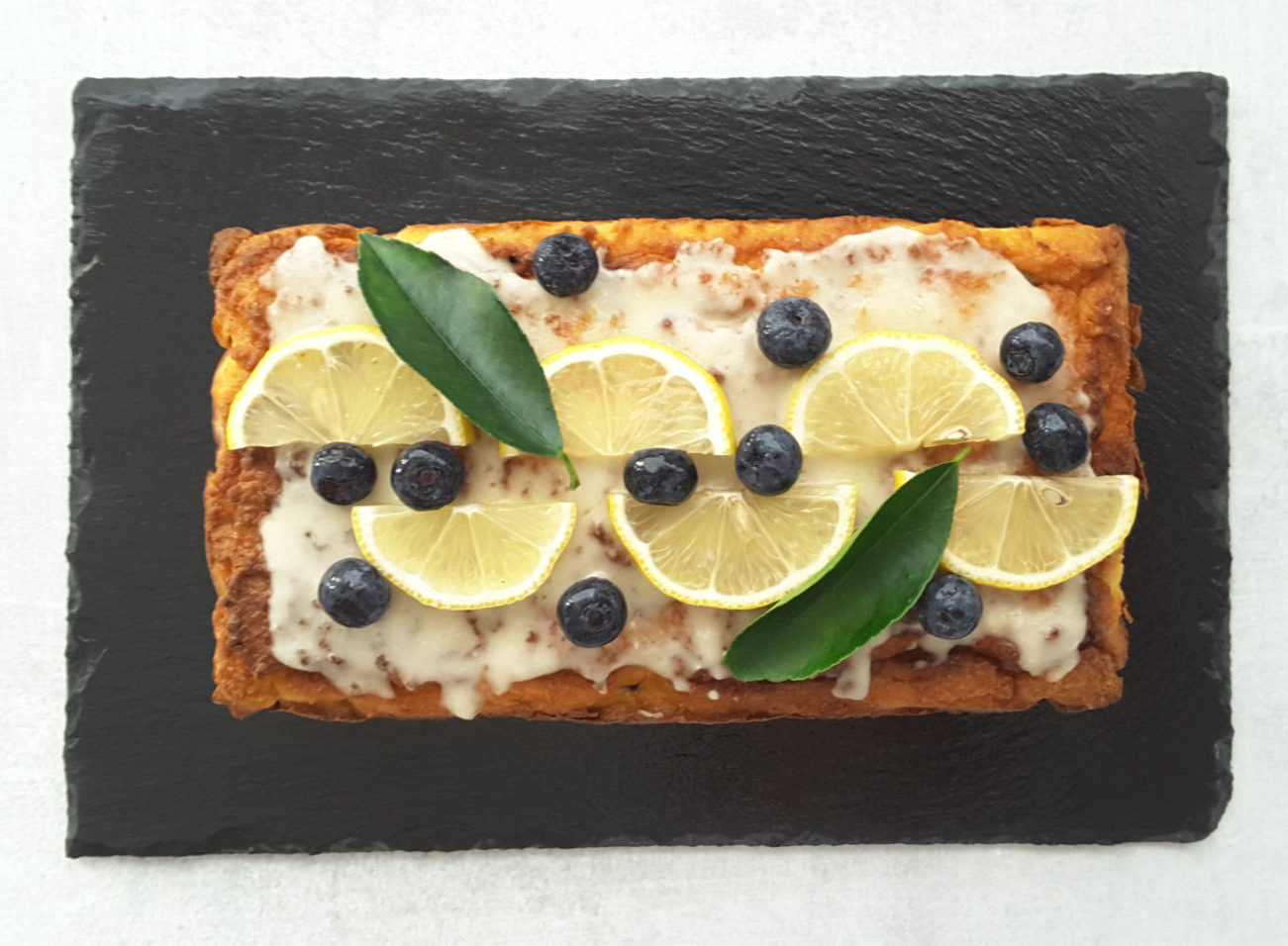 Sugar Free Blueberry Lemon Cake