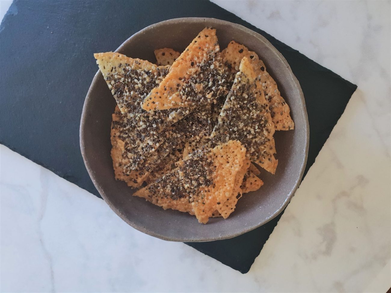 Chia Hemp Seed Cheese Crisps