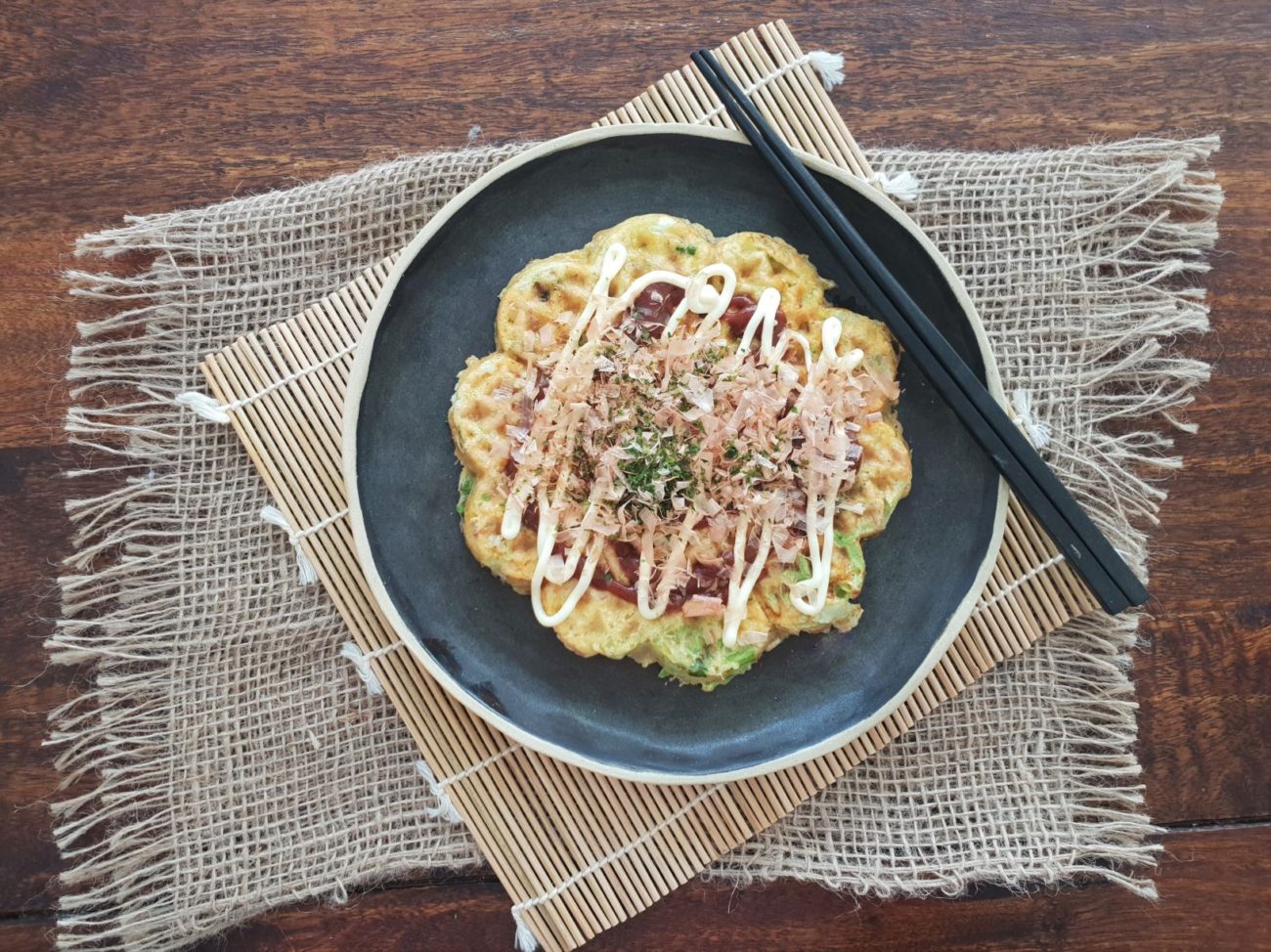 Keto Okonomiyaki Chaffle