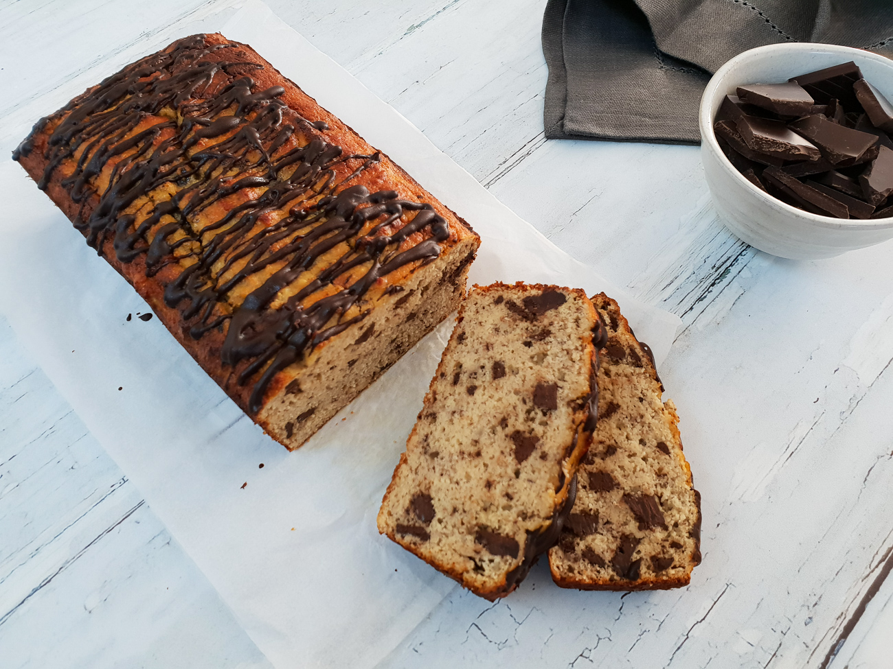 Low Carb Choc Chip Banana Bread