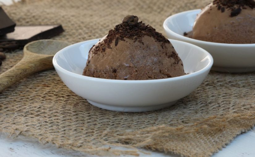 Double Chocolate Chip Cherry Ice Cream {No Churn, Paleo, Vegan} 