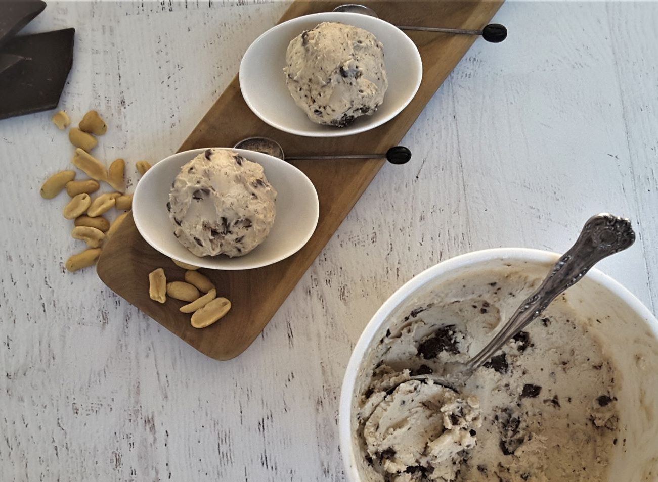 Low Carb Peanut Butter Choc Chip Ice Cream