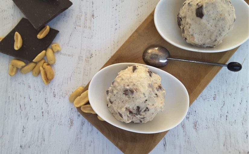 Low Carb Peanut Butter Choc Chip Ice Cream