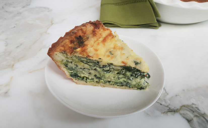 Spinach and Ricotta Crustless Quiche