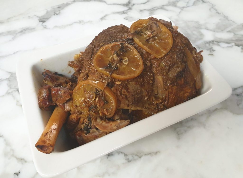 SLow Cooker Moroccan Lamb Leg