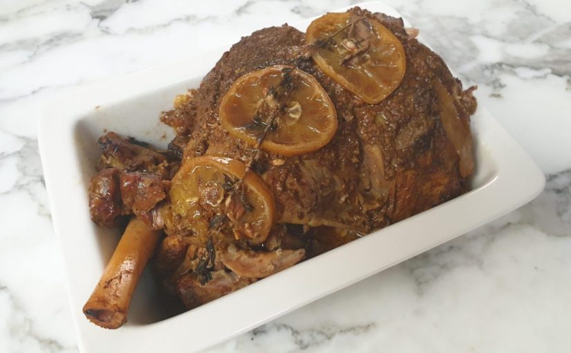 Slow Cooker Moroccan Lamb Leg