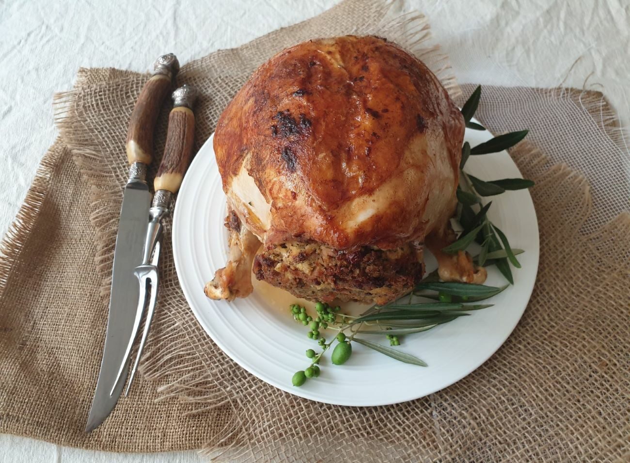 Low Carb Stuffed Roast Turkey