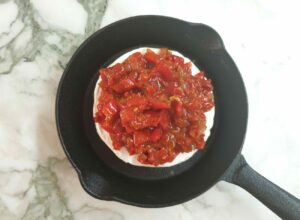 Baked Camembert with Red Pepper Relish