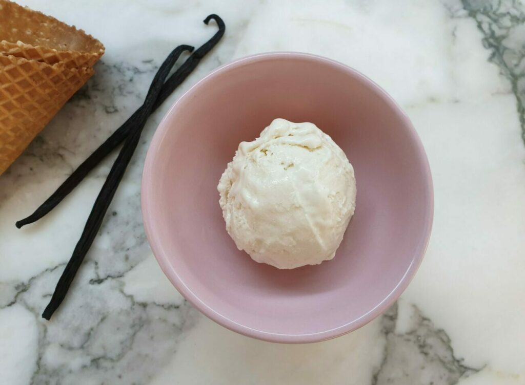 Sugar Free No Churn Vanilla Ice Cream