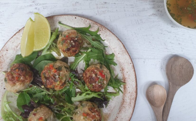 Keto Thai Chicken Meatballs