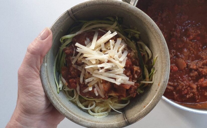 Low Carb Spaghetti Bolognese