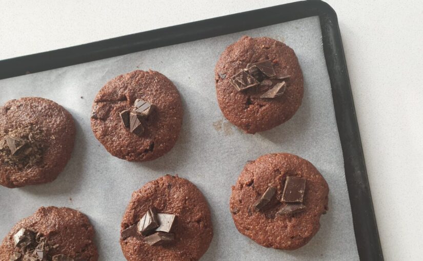 Keto Double Choc Chip Cookies