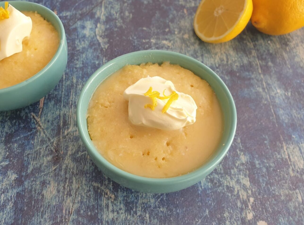 keto lemon mug cake