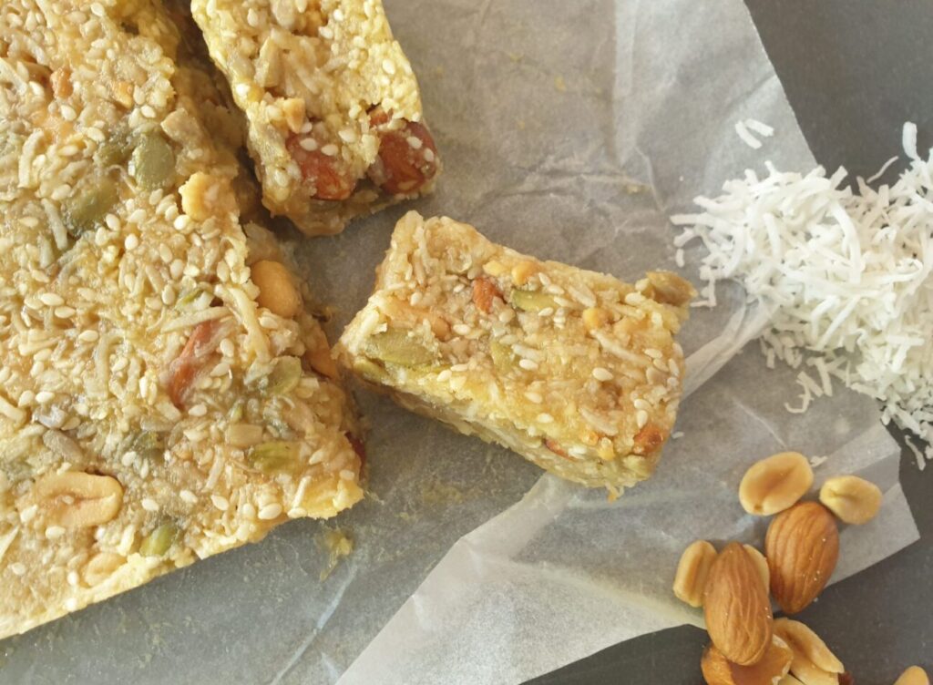 No Bake Keto Muesli Slice