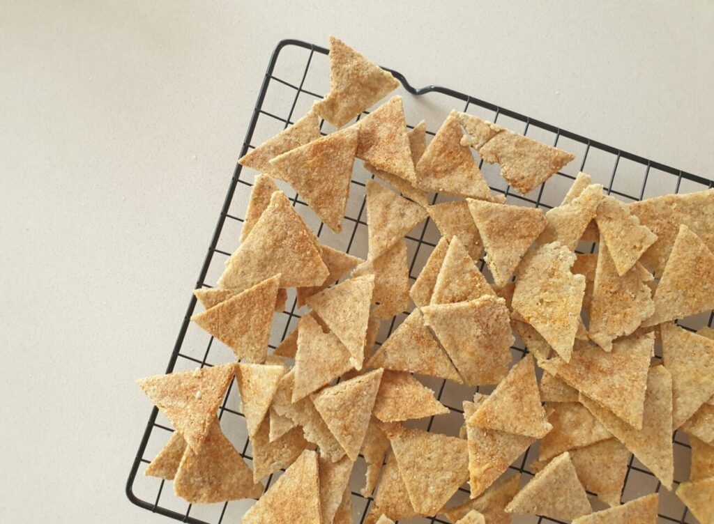 Keto Microwave Corn Chips