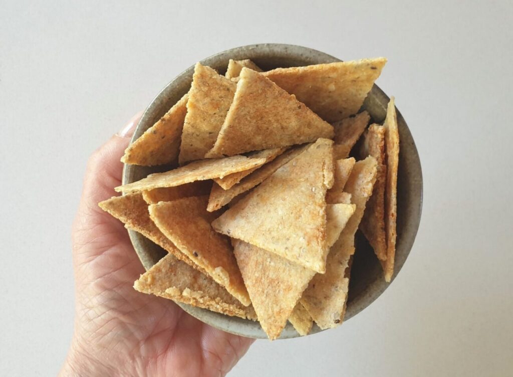 Keto Microwave Corn Chips