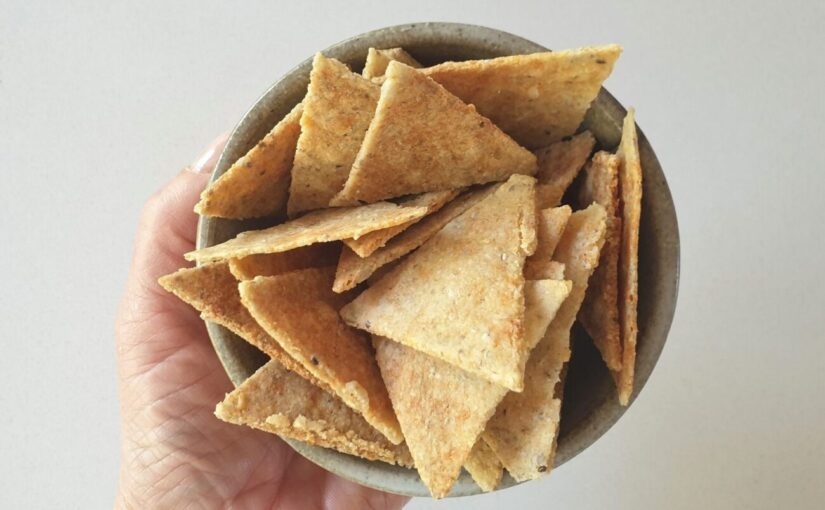 Keto Microwave Corn Chips