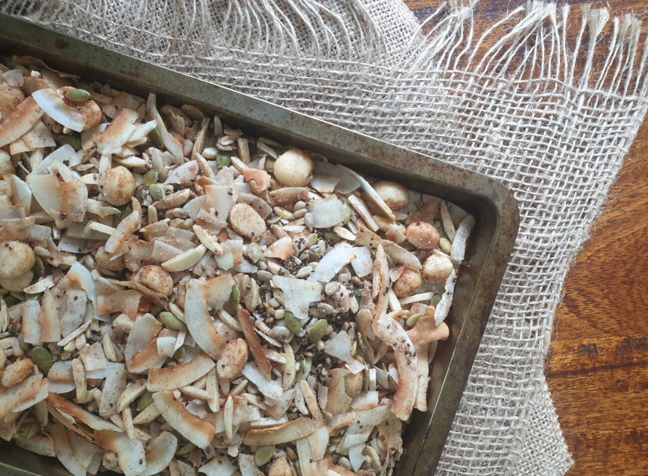 Healthy Macadamia Coconut Granola