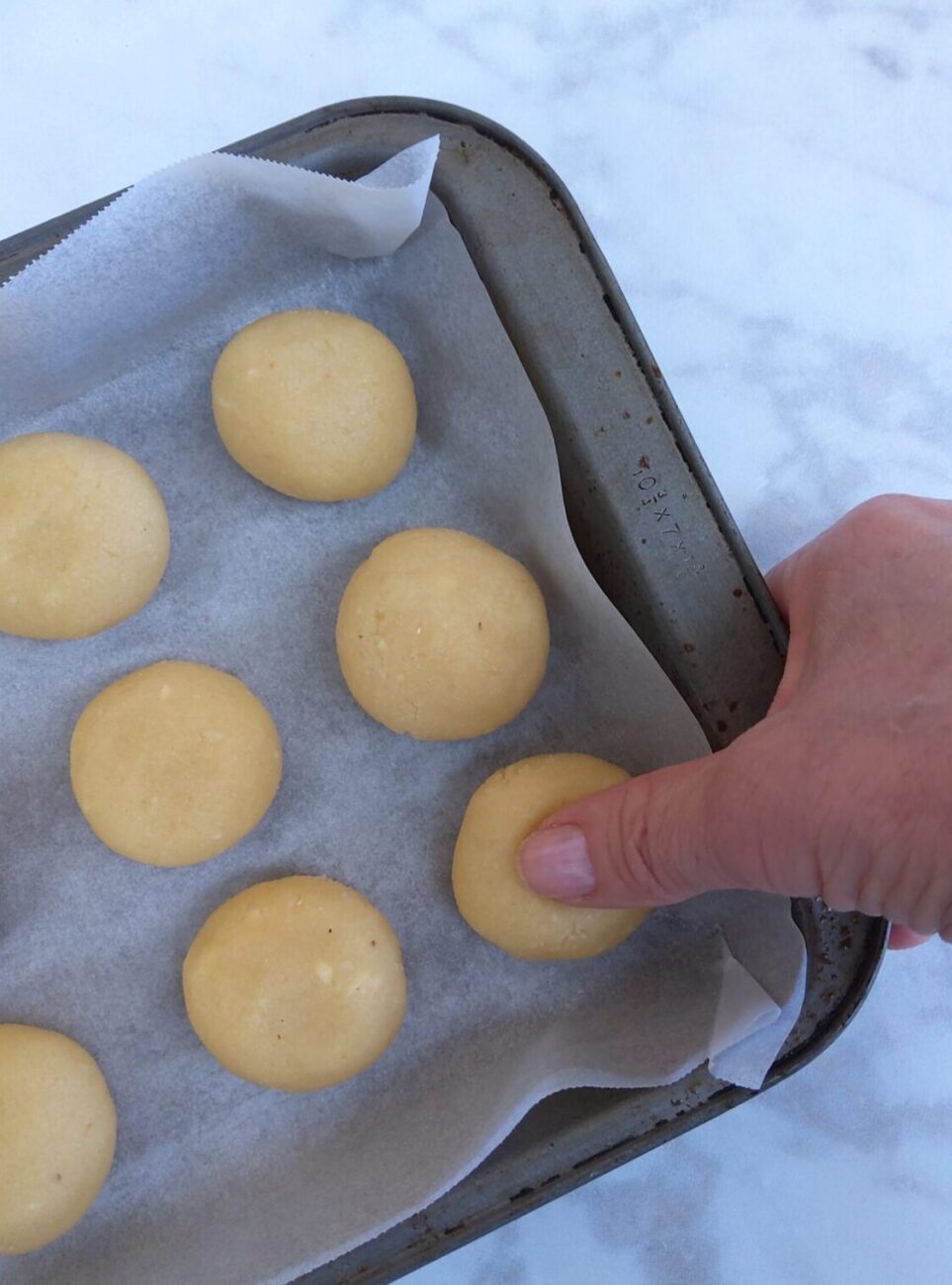 Keto lamington thumbprint cookiess