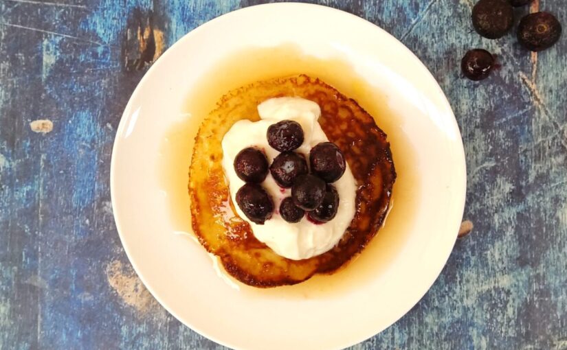 Keto Blueberry Ricotta Pancakes