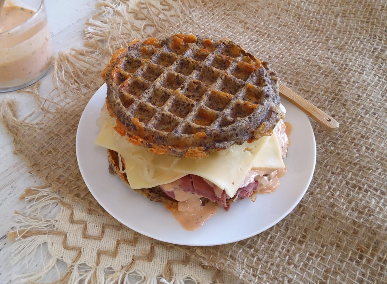 Keto Rye Bread Chaffle