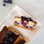 Keto Baked Blueberry Ricotta Cheesecake
