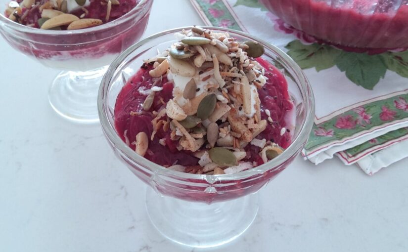 Sugar Free Rhubarb Berry Compote