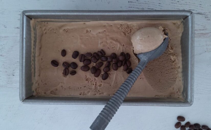 Keto No Churn Coffee Ice Cream